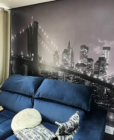 papel de parede adesivo para sala