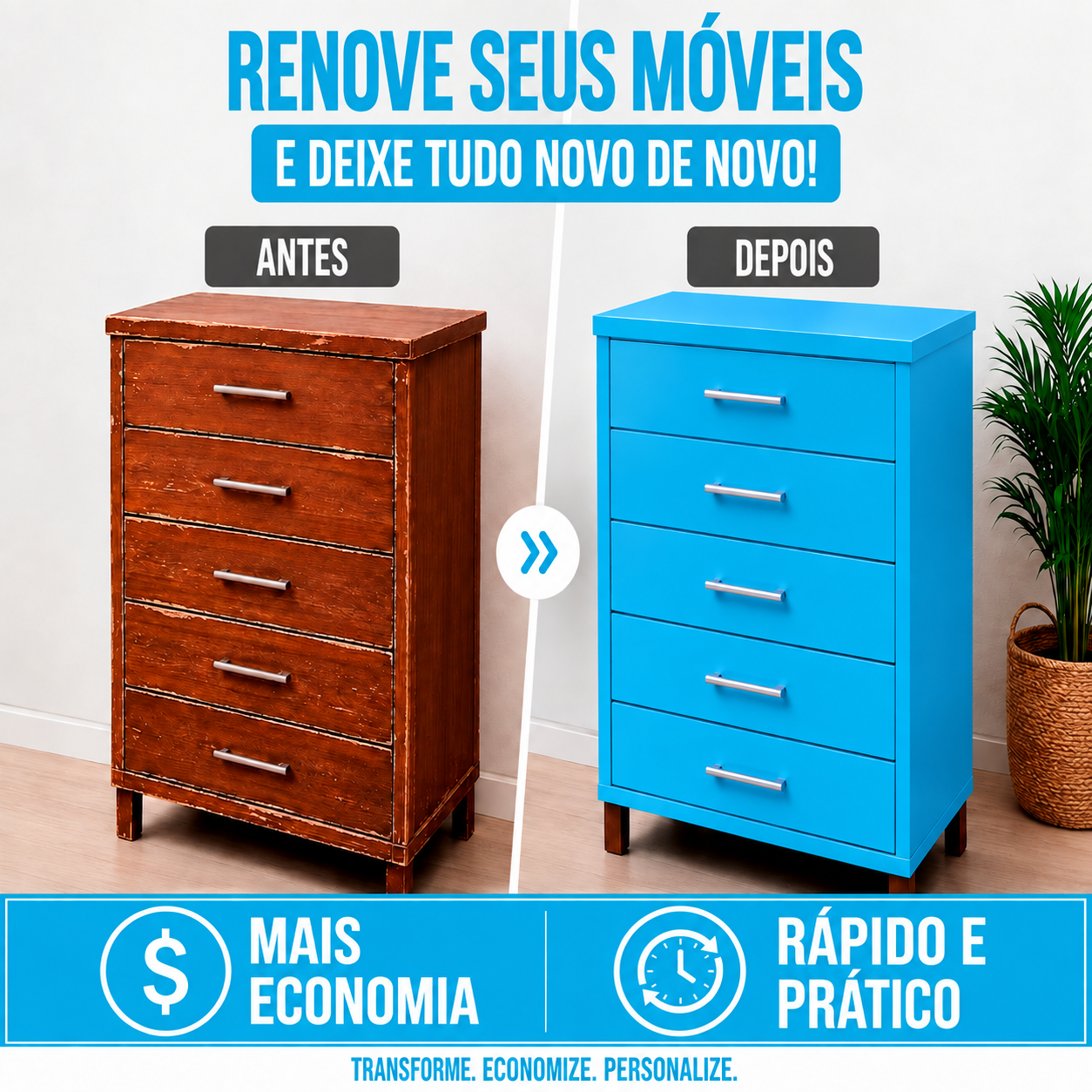 Adesivo Vinílico Premium Azul Céu - Imagem 5