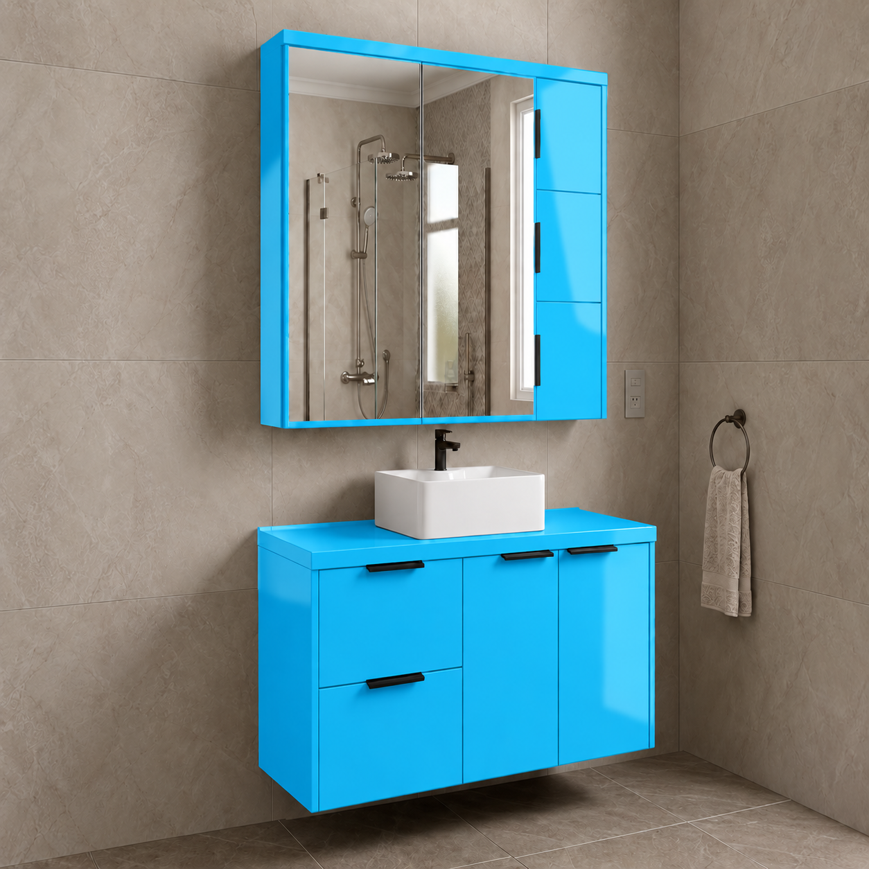 Adesivo Vinílico Premium Azul Céu - Imagem 4