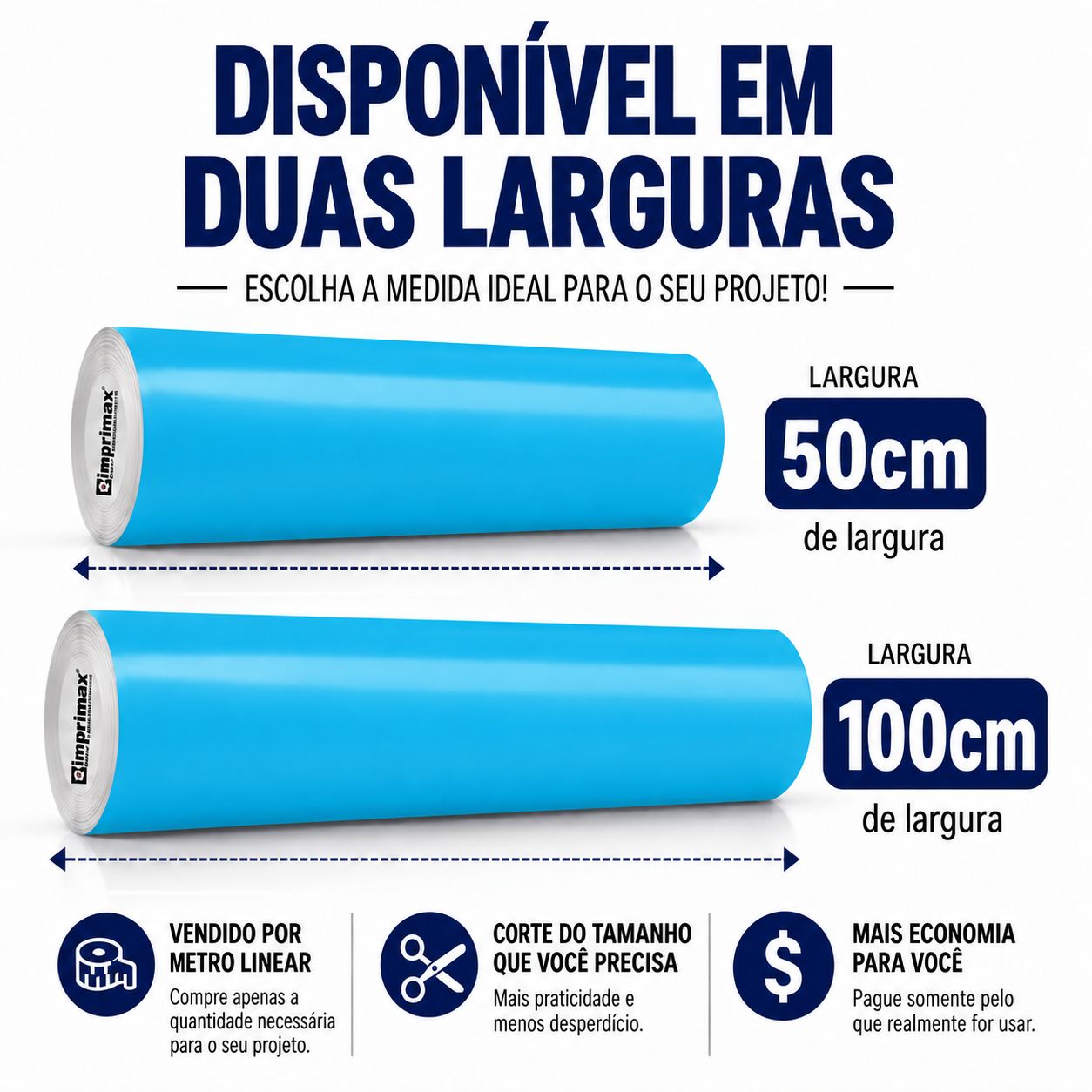 Adesivo Vinílico Premium Azul Céu - Imagem 2
