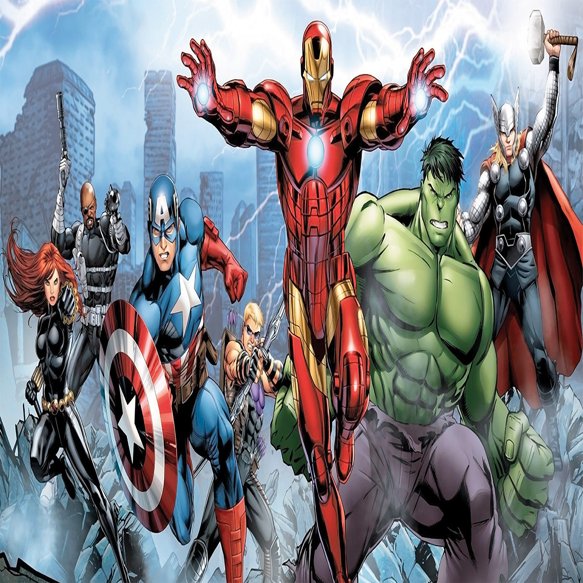 Papel de Parede Vingadores Desenho HQ - Imagem 2
