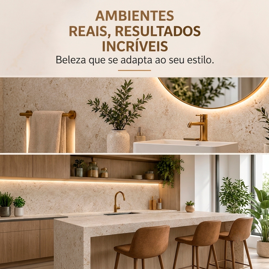 Adesivo Vinílico Mármore Travertino Fosco Imprimax 60CM E 122CM - Imagem 7