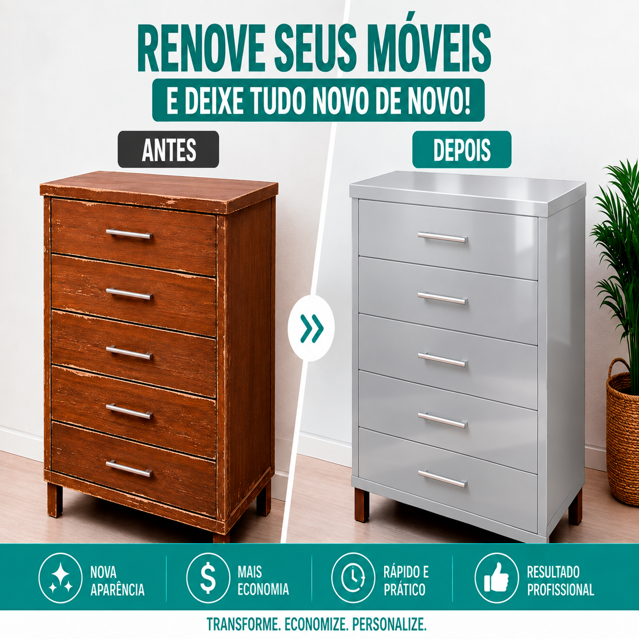 Adesivo Vinílico Premium Prata - Imagem 3