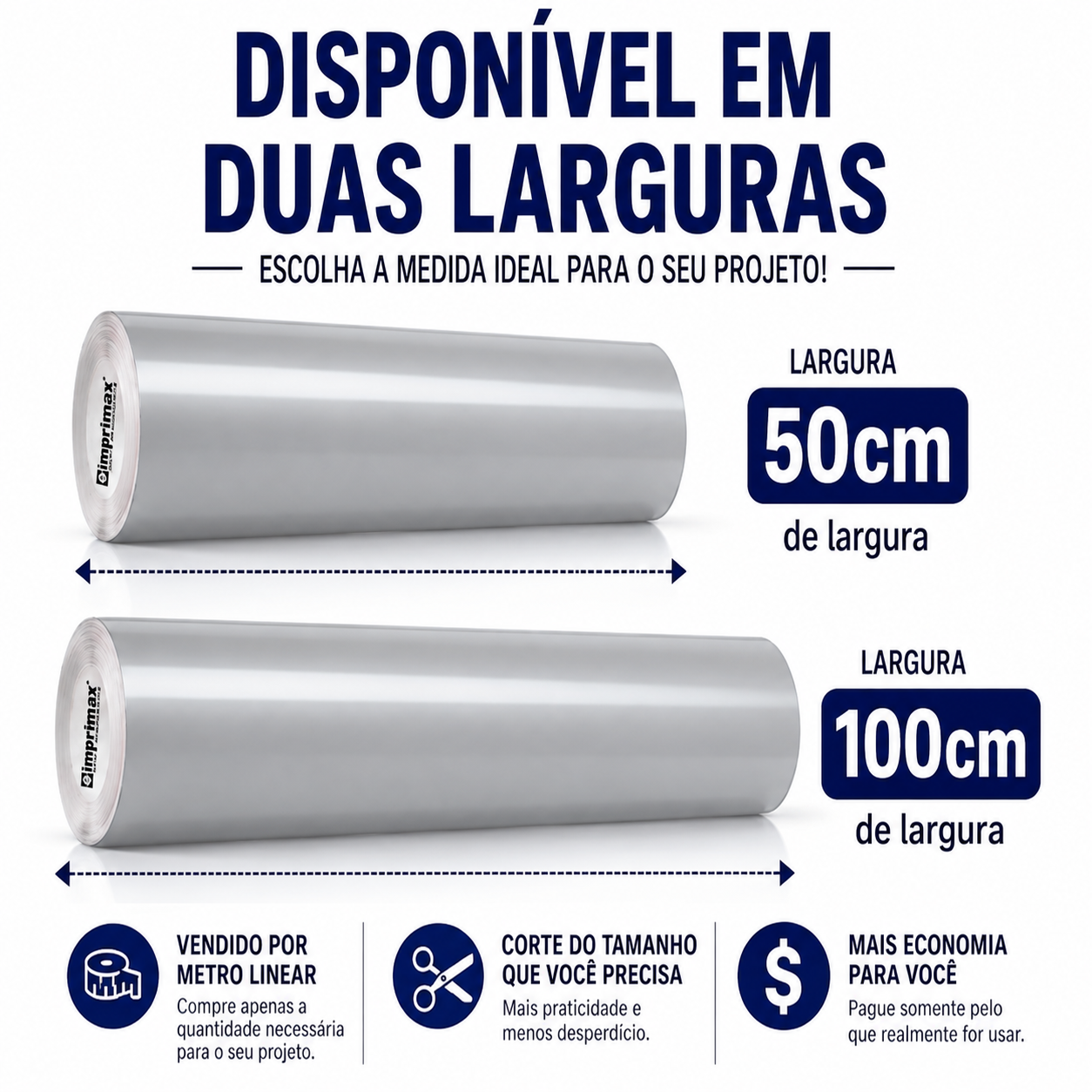 Adesivo Vinílico Premium Prata - Imagem 4