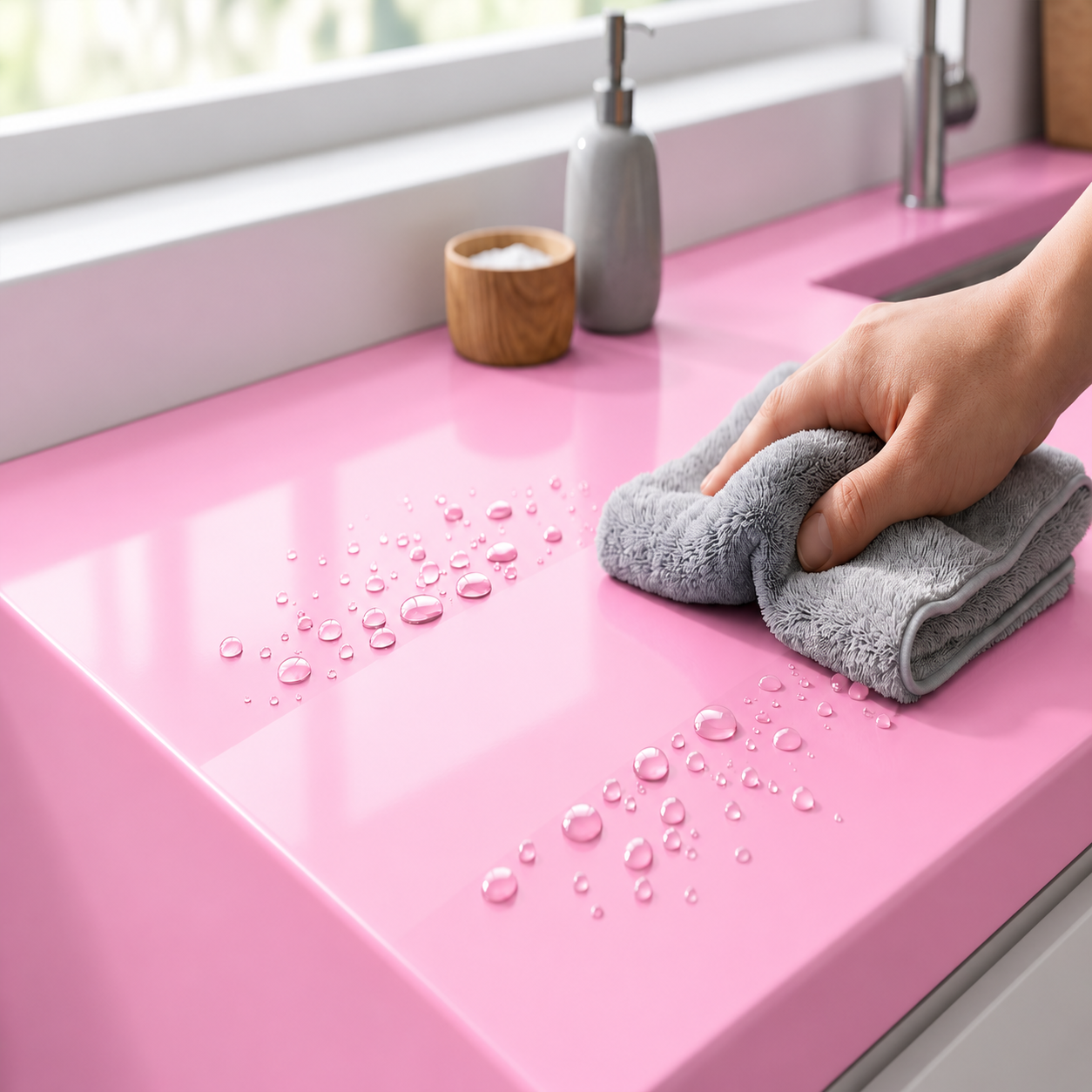 Adesivo Vinílico Premium Rosa Claro - Imagem 4