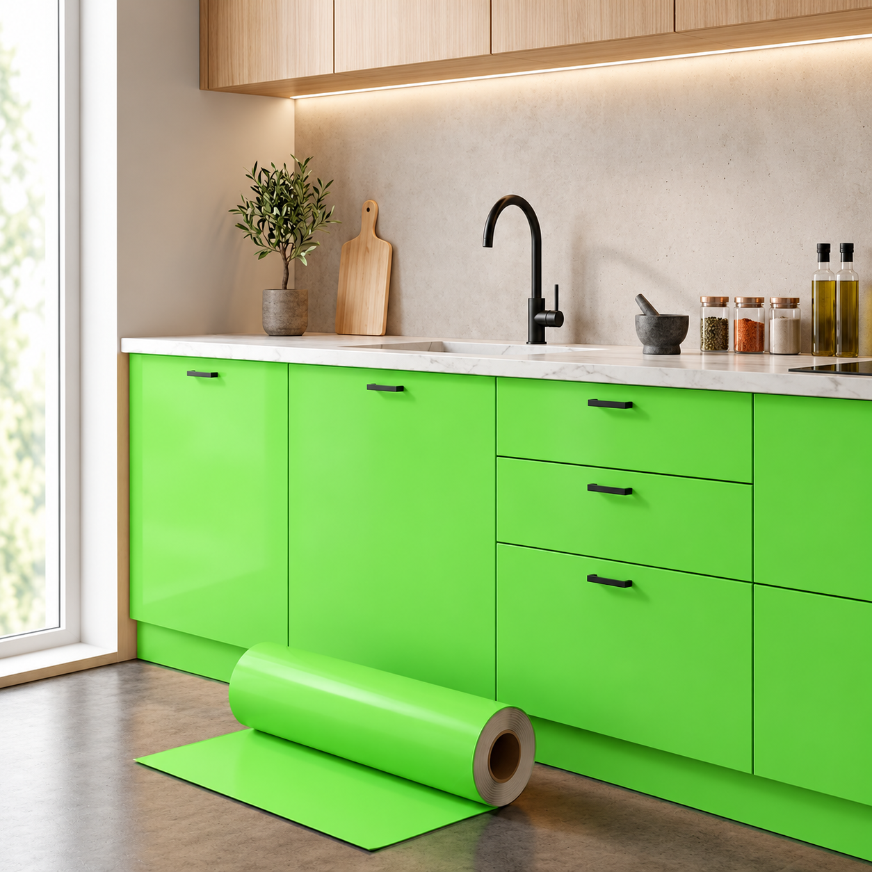 Adesivo Vinílico Premium Verde Abacate