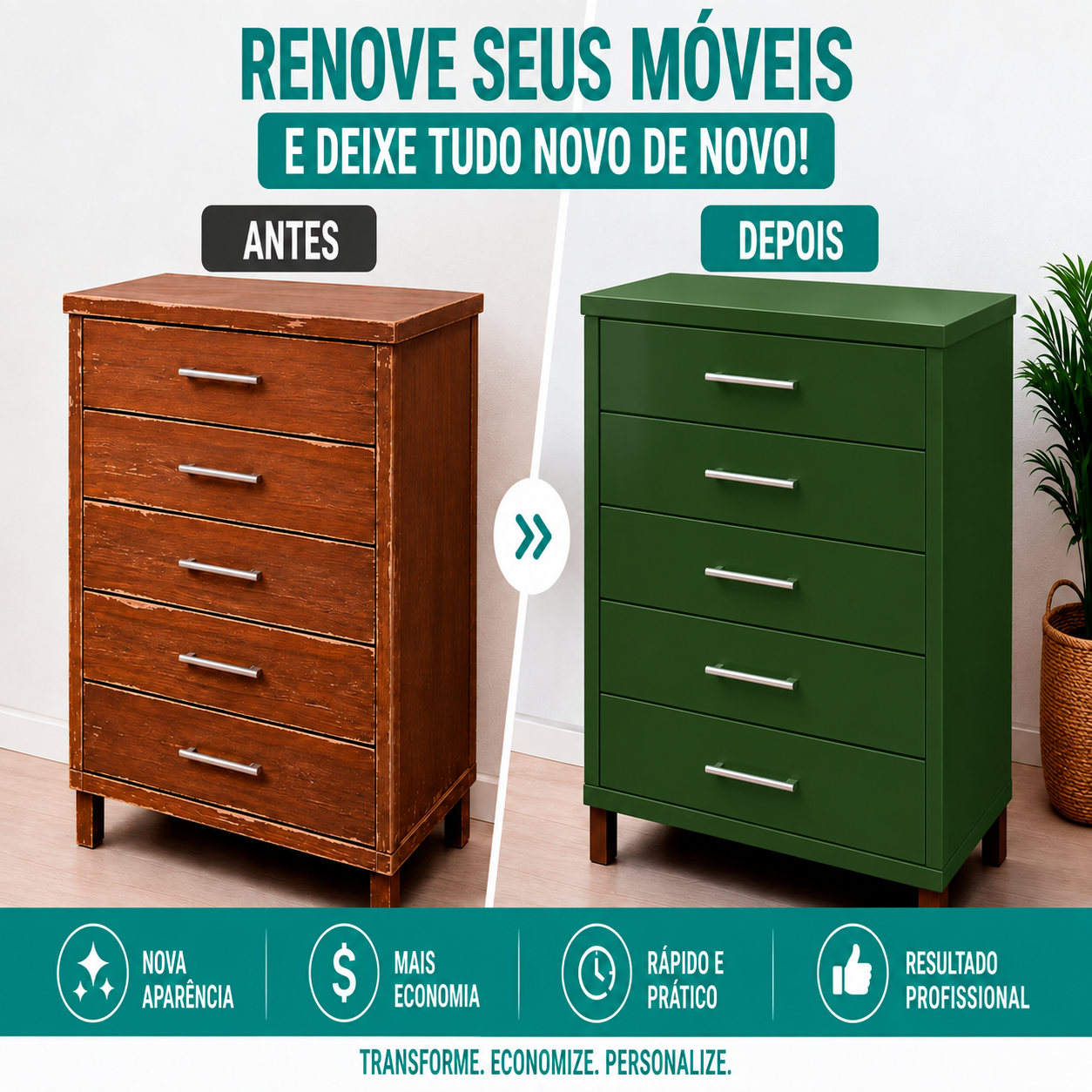 Adesivo Vinílico Premium Verde Escuro - Imagem 5