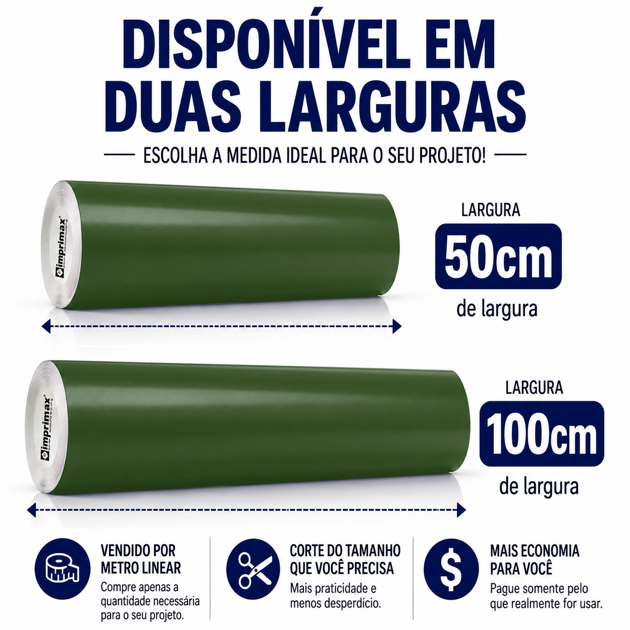 Adesivo Vinílico Premium Verde Escuro - Imagem 3