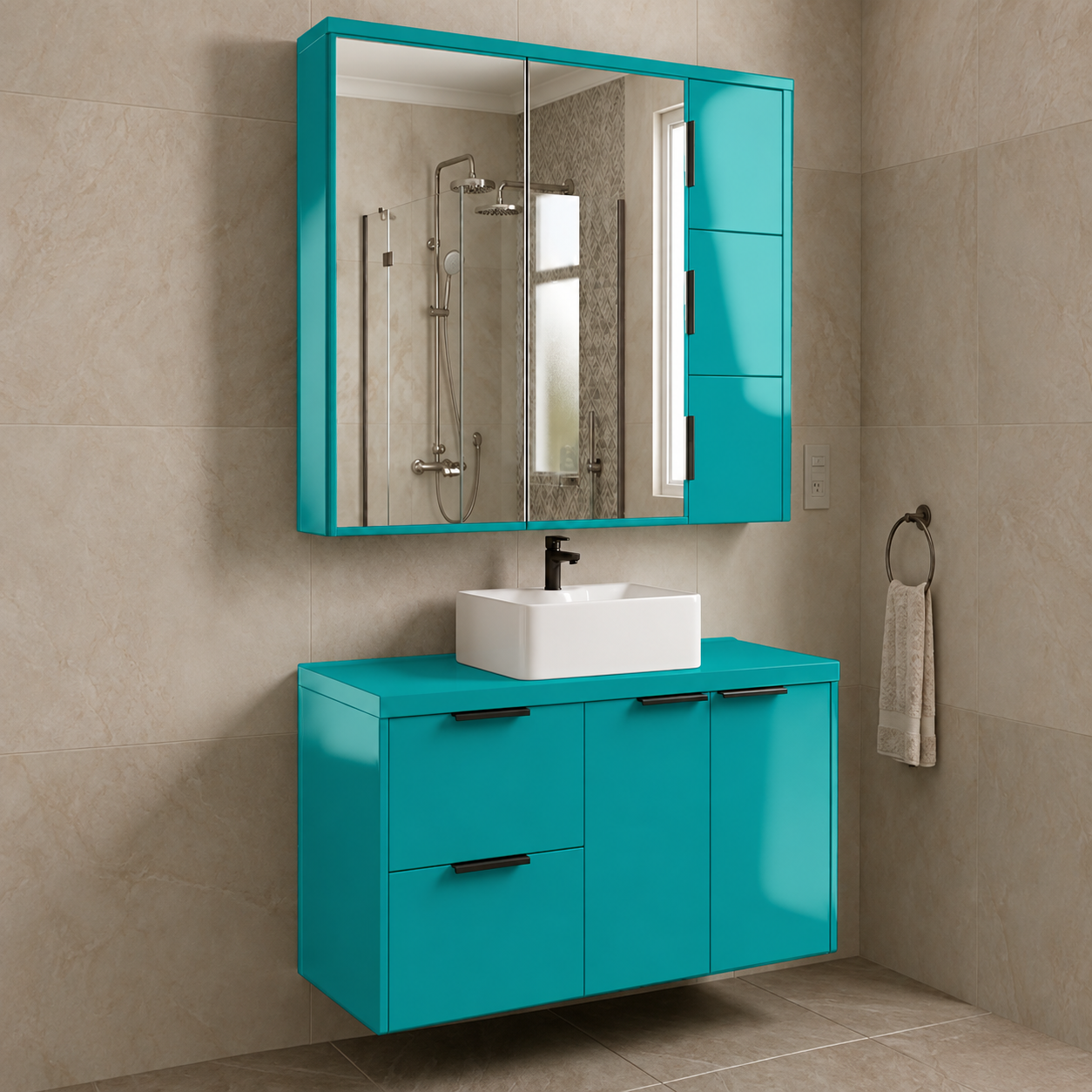 Adesivo Vinílico Premium Verde Turquesa - Imagem 2