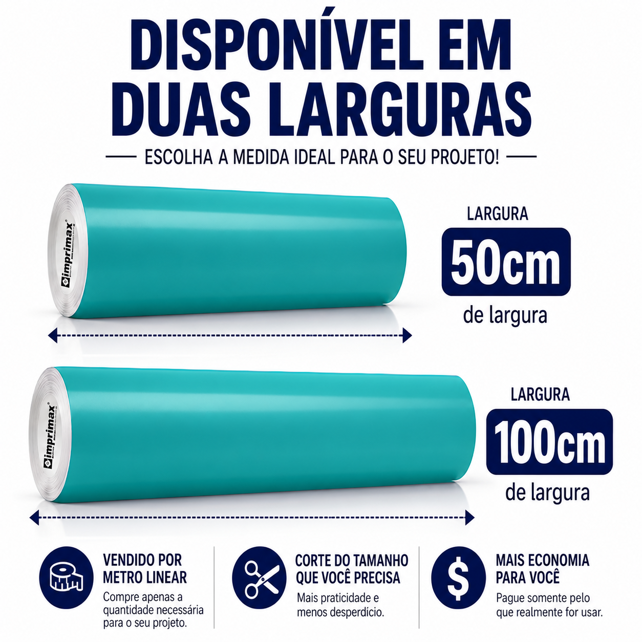 Adesivo Vinílico Premium Verde Turquesa - Imagem 4