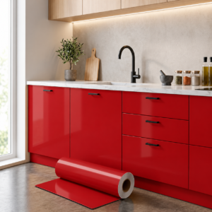 Adesivo Vinílico Premium Vermelho Vivo