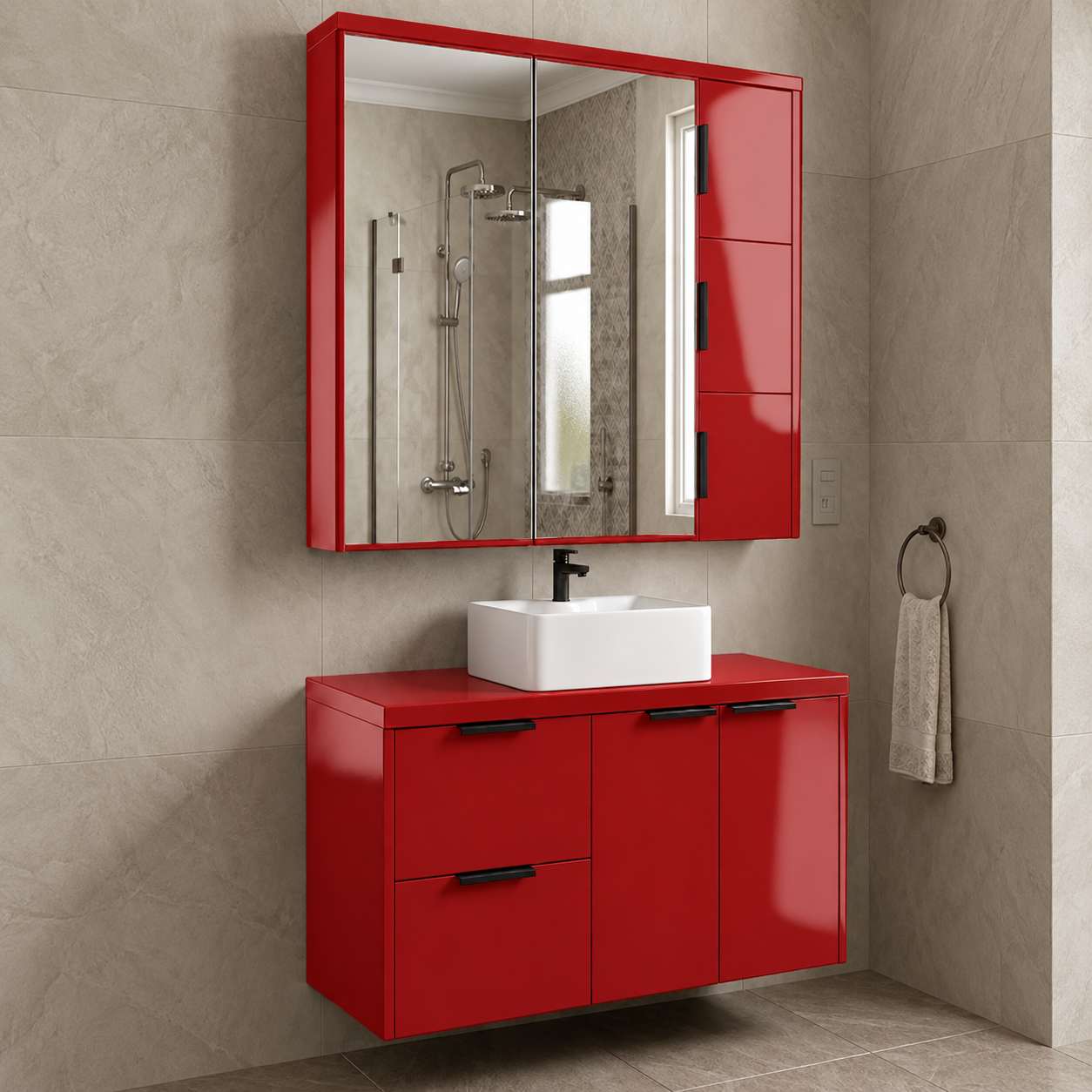 Adesivo Vinílico Premium Vermelho Vivo - Imagem 3