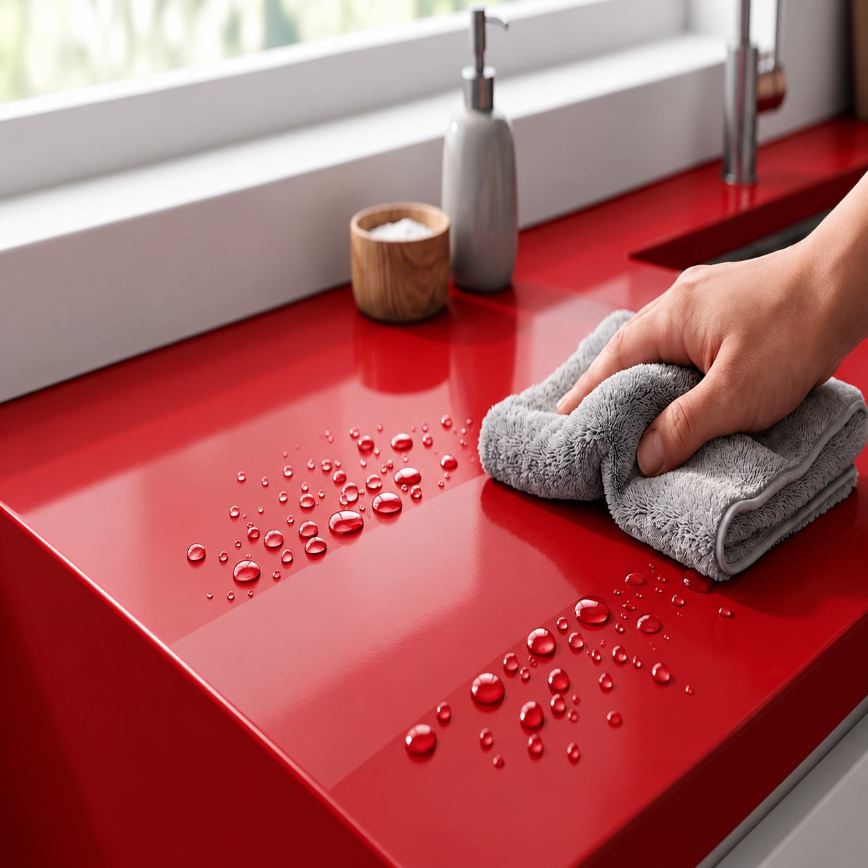 Adesivo Vinílico Premium Vermelho Vivo - Imagem 5