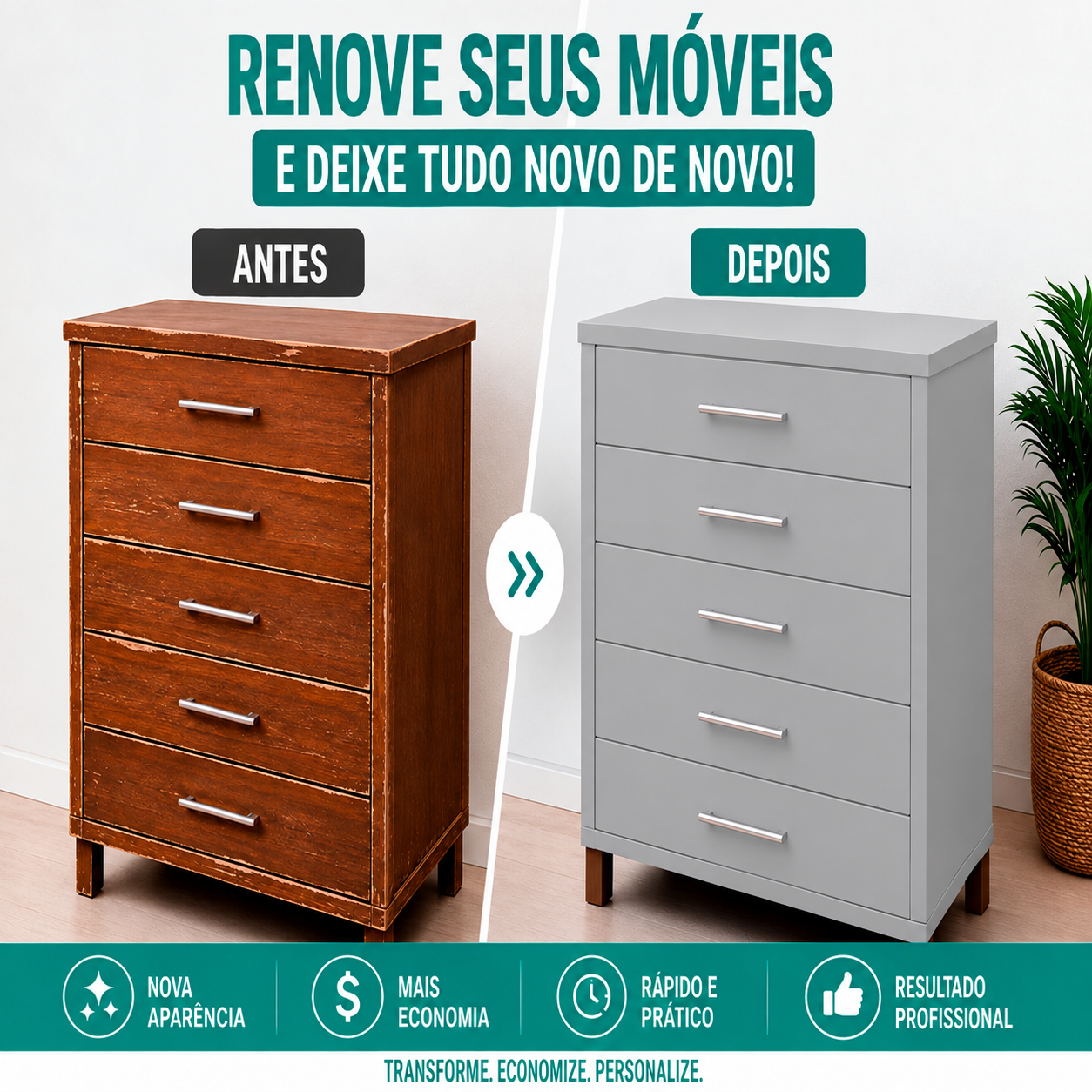 Adesivo Vinílico Premium Cinza Claro Fosco - Imagem 2