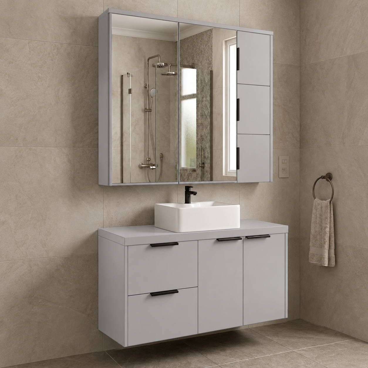 Adesivo Vinílico Premium Cinza Claro Fosco - Imagem 3