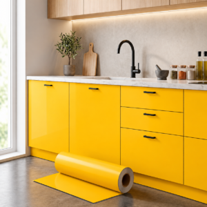 Adesivo Vinílico Premium Amarelo Ouro