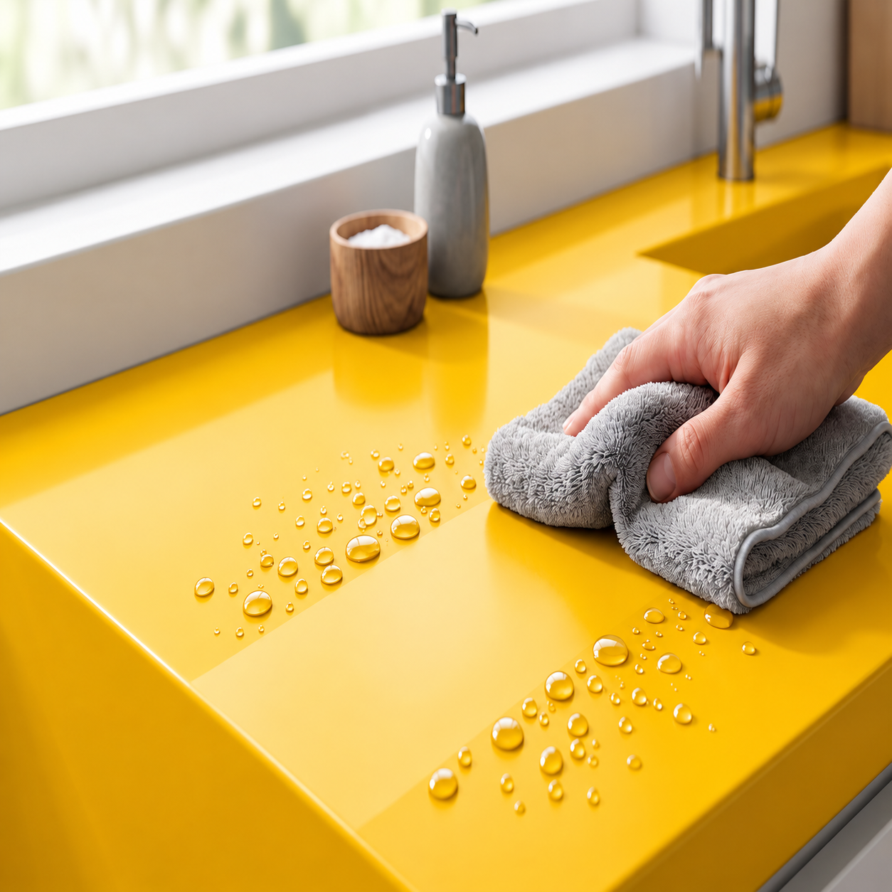 Adesivo Vinílico Premium Amarelo Ouro - Imagem 4