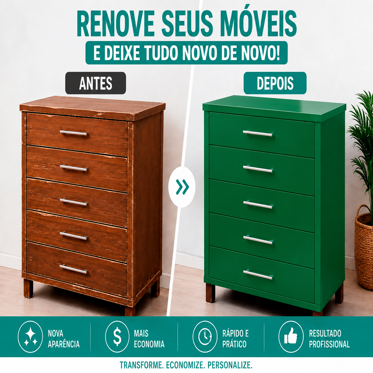 Adesivo Vinílico Verde Bandeira - Imagem 4