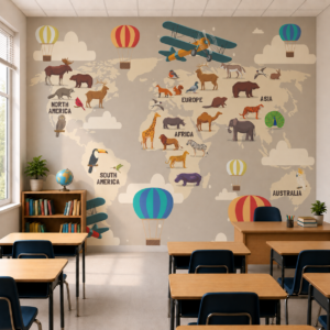 Papel de Parede Bichos Marrom