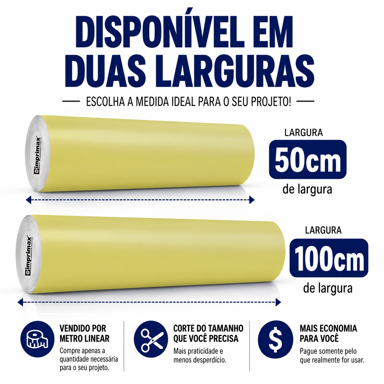 Adesivo Vinílico Premium Amarelo Citrus - Imagem 2