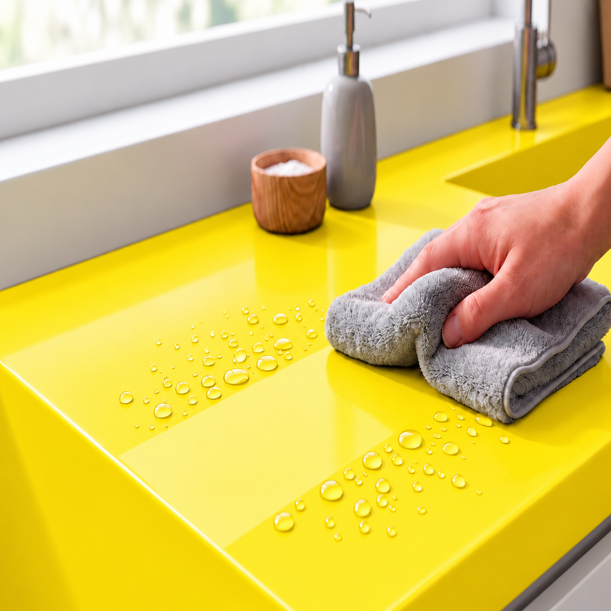 Adesivo Vinílico Premium Amarelo Milano - Imagem 5