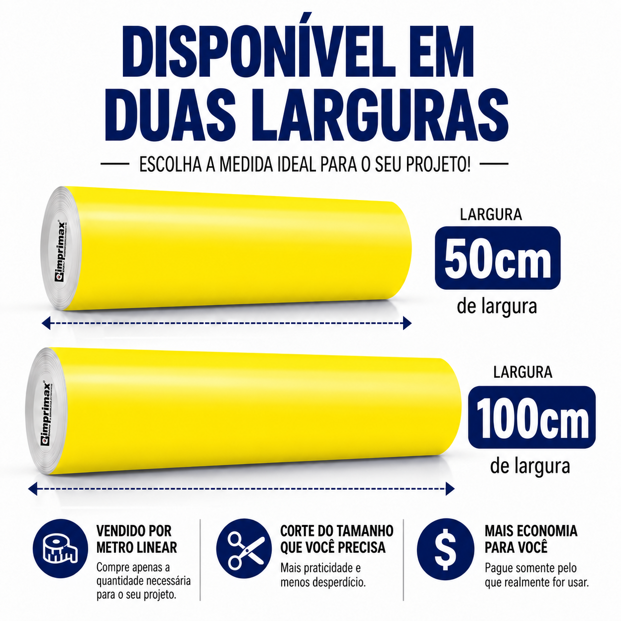 Adesivo Vinílico Premium Amarelo Milano - Imagem 3