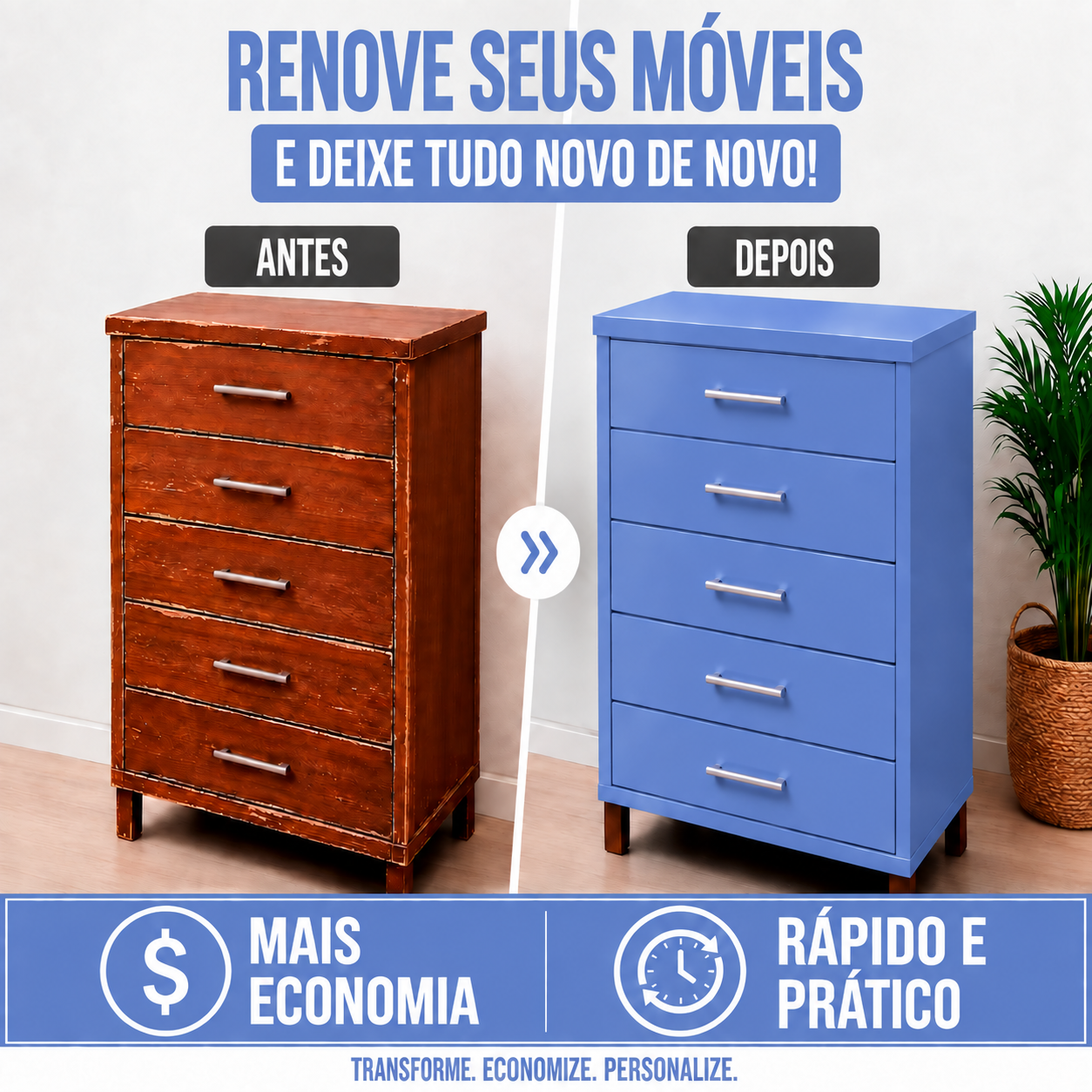 Adesivo Vinílico Premium Azul Céu Intenso - Imagem 2