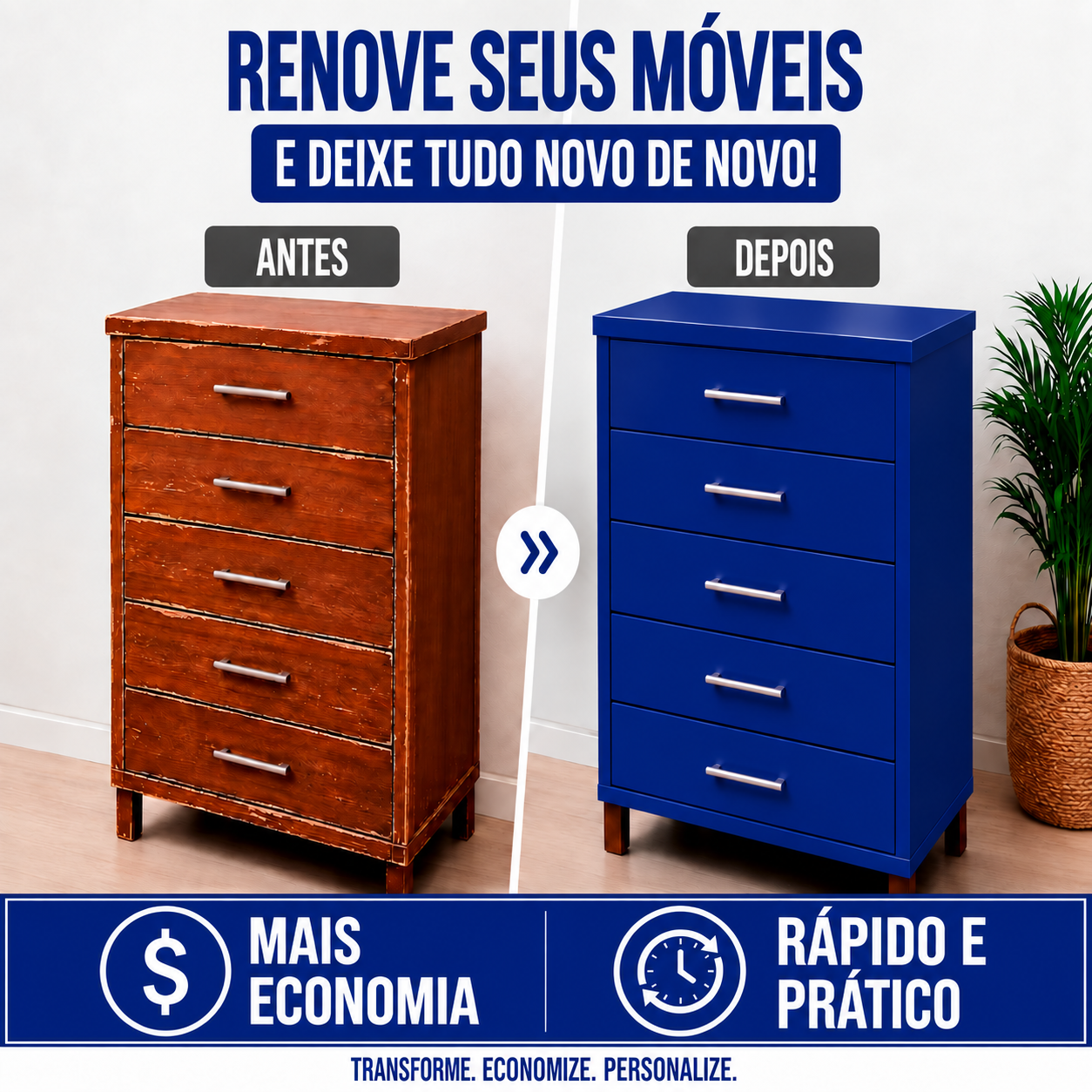 Adesivo Vinílico Premium Azul Marinho - Imagem 2
