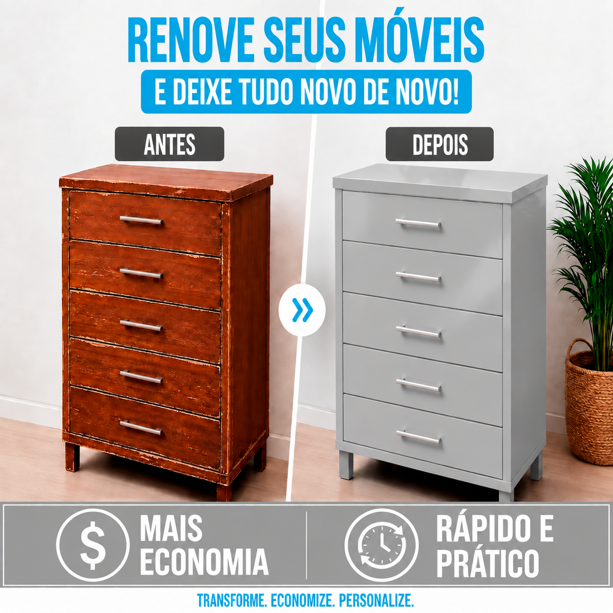 Adesivo Vinílico Premium Cinza Claro - Imagem 3
