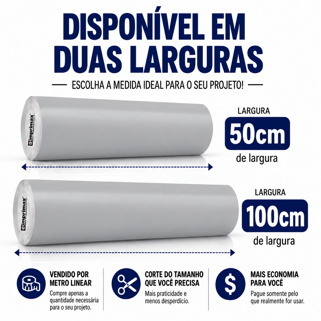 Adesivo Vinílico Premium Cinza Claro - Imagem 2