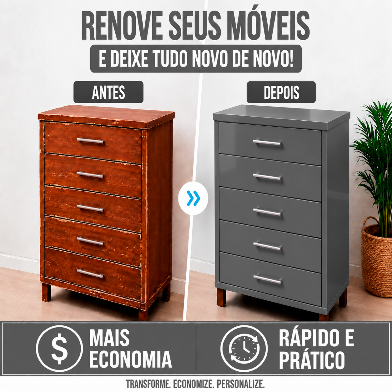 Adesivo Vinílico Premium Cinza Escuro - Imagem 3