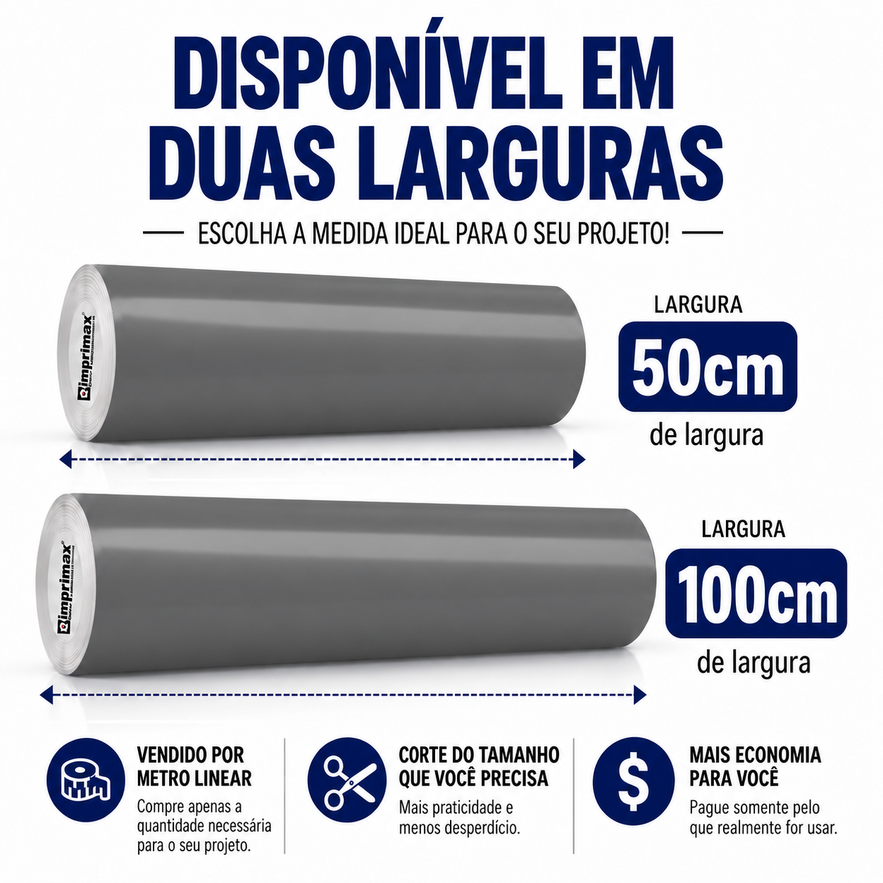 Adesivo Vinílico Premium Cinza Escuro - Imagem 2
