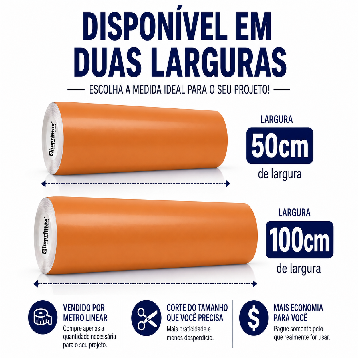 Adesivo Vinílico Premium Laranja - Imagem 4