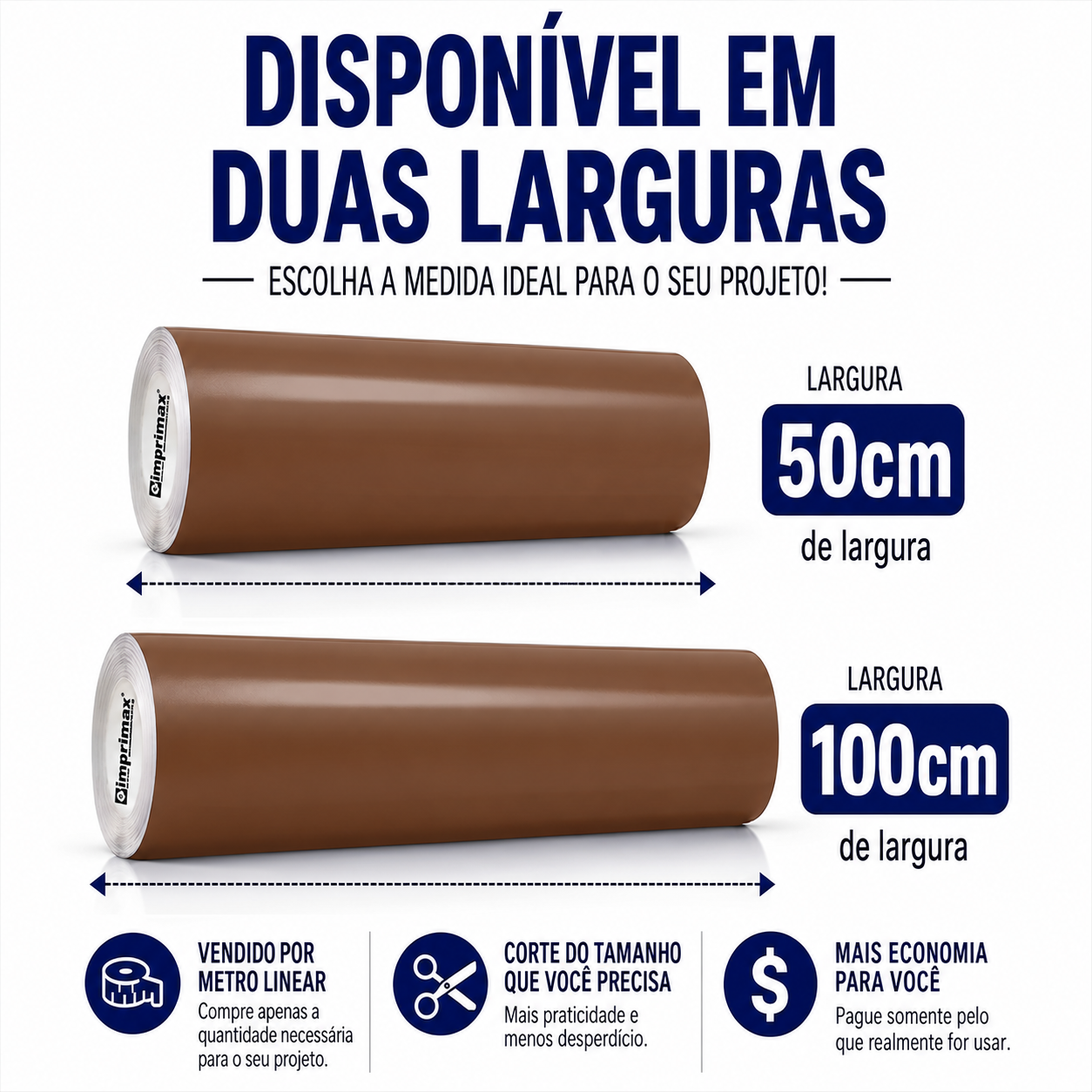 Adesivo Vinílico Premium Marrom - Imagem 5