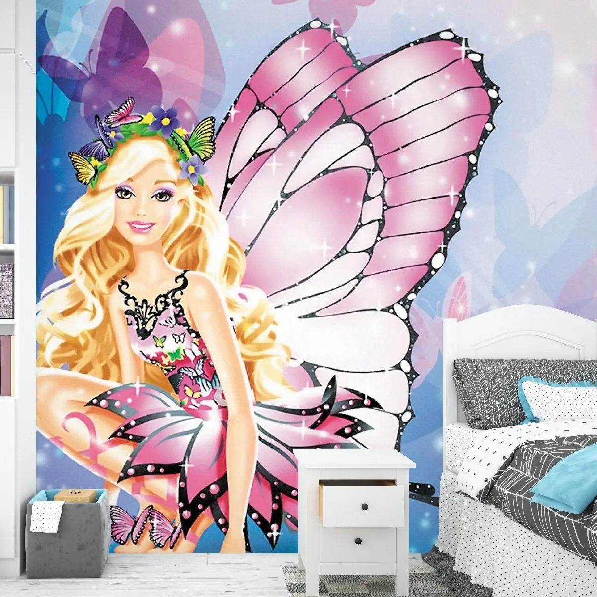 Papel de Parede Barbie Borboleta