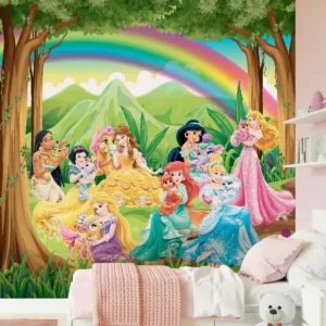 Papel de Parede Princesas Pets Floresta
