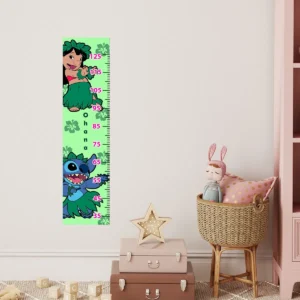 Adesivo Régua Medidora Infantil Lilo e Stitch