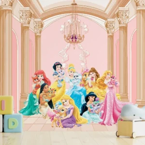 Papel de Parede Princesas Palácio Rosa
