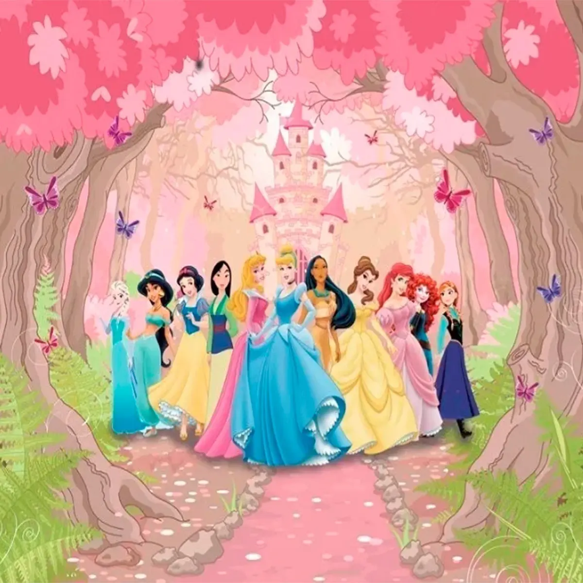 Papel de Parede Princesas Rosa - Imagem 2