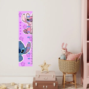 Adesivo Régua Medidora Stitch e Angel