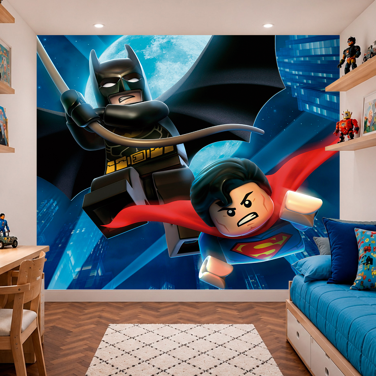 Papel de Parede Lego Batman e Superman
