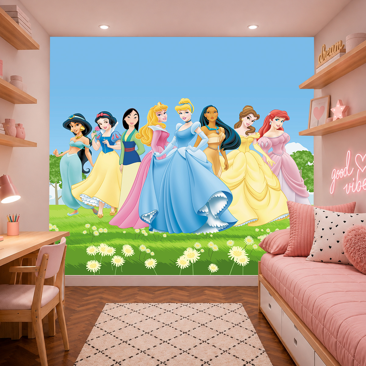 Papel de Parede Princesas Campo