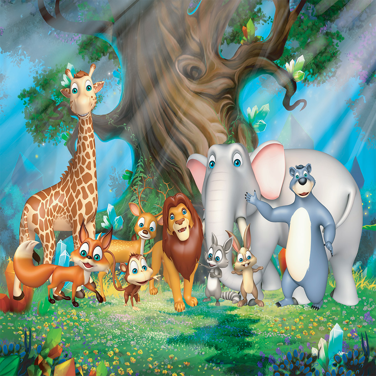 Papel de Parede Safari Bichos 3D - Imagem 2