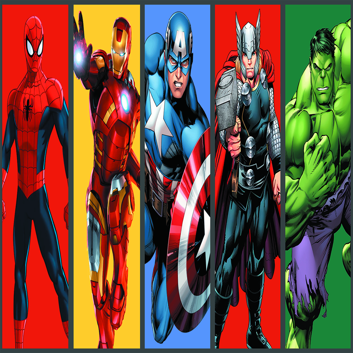 Papel de Parede Faixa Vingadores Colorido - Imagem 2