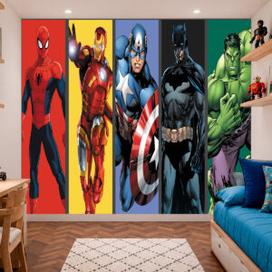 Papel de Parede Faixa Vingadores e Batman
